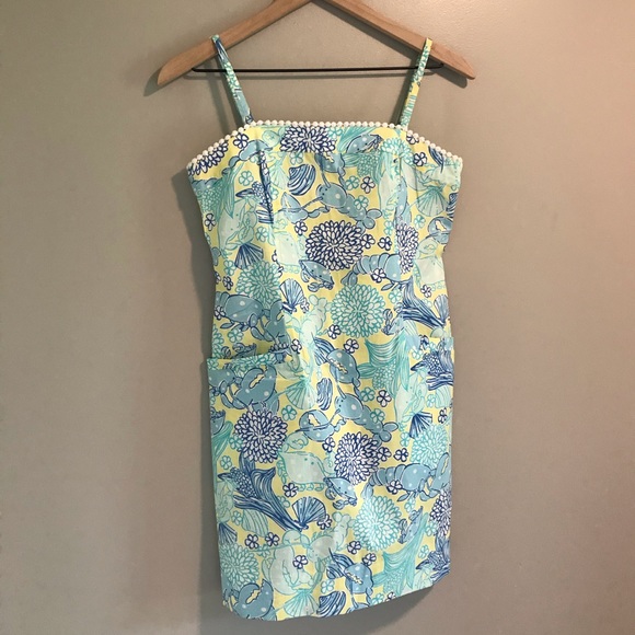 ✨SOLD✨Vintage Lilly Pulitzer Under Water Sundress - Picture 2 of 10